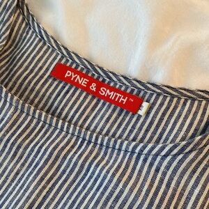 Classic striped linen dress